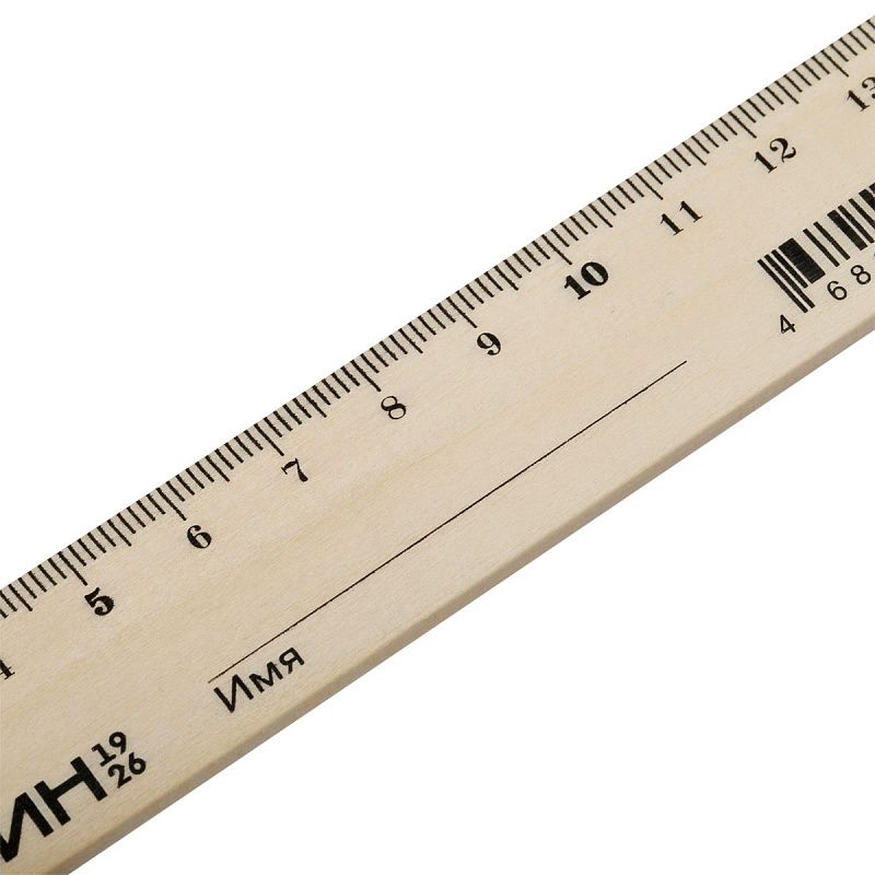 Линейка 15см Красин "Стандарт", дерево 