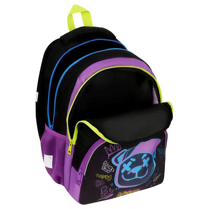 Рюкзак ArtSpace School "Fun", 40*28*18см, 2 отделения, 3 кармана, уплотн. спинка 