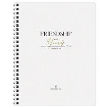 Тетрадь 80л., А5, клетка на гребне GreenwichLine "Friendship", матовая ламинация, тиснение фольгой, 80г/м2