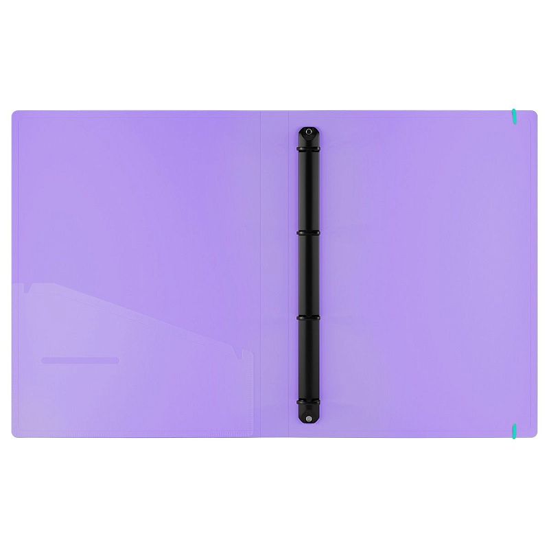 Папка на 4 кольцах Berlingo "Raze" А4, 24мм, 600мкм, D-кольца, с внутр. карманом, красная, софт-тач 