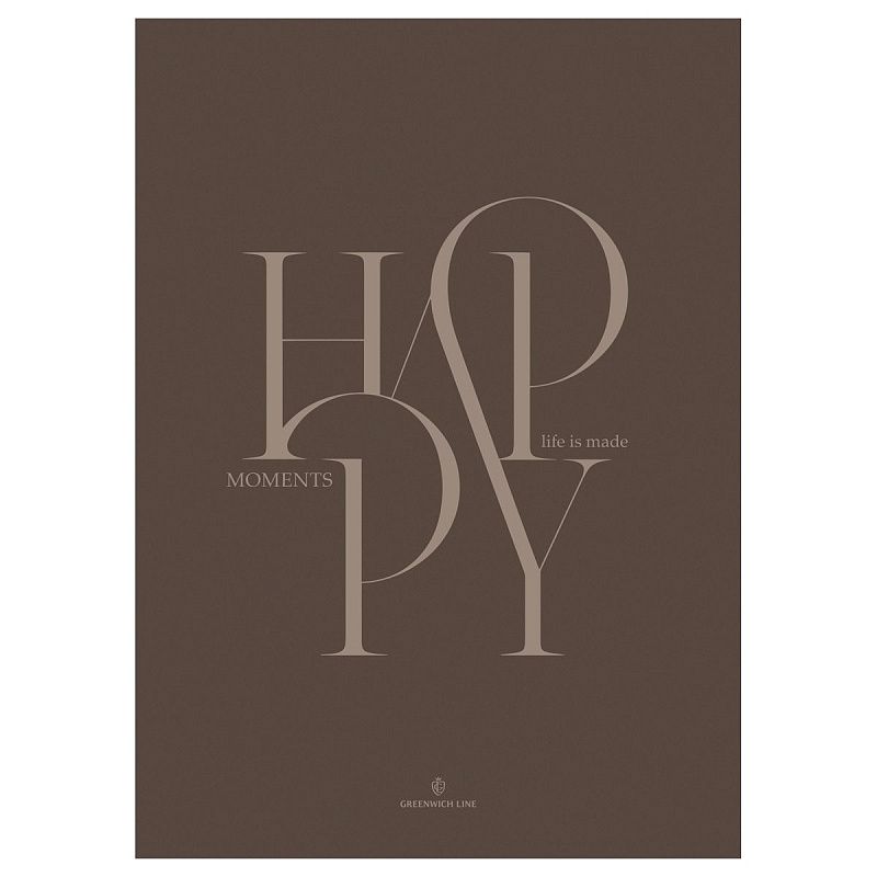 Тетрадь 48л., А4, клетка GreenwichLine "Happy moment", soft-touch ламинация, выборочный лак, 70г/м2