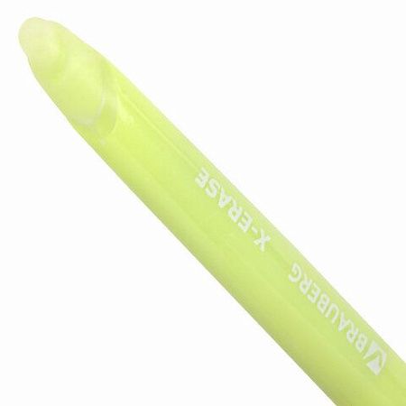 Ручка стираемая гелевая с грипом BRAUBERG X-ERASE PASTEL, СИНЯЯ, узел 0,7 мм, линия 0,35 мм, 143953 