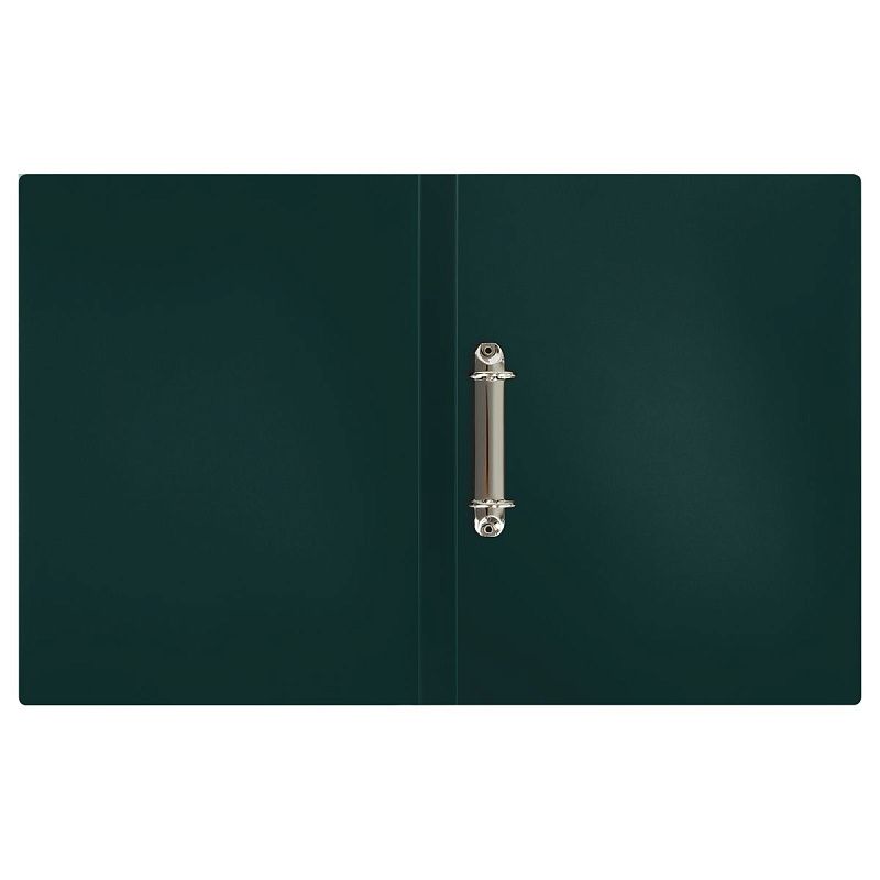 Папка на 2 кольцах СТАММ "Герб" А4, 25мм, 700мкм, пластик, изумруд 