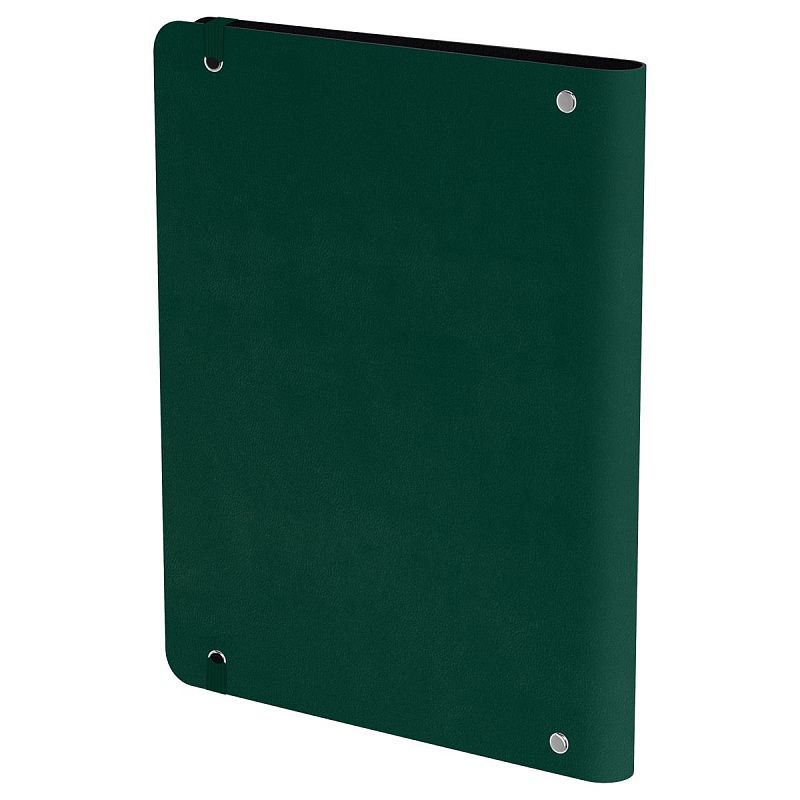 Тетрадь на кольцах А5, 120л., кожзам,  BG "Моно. Зеленый"