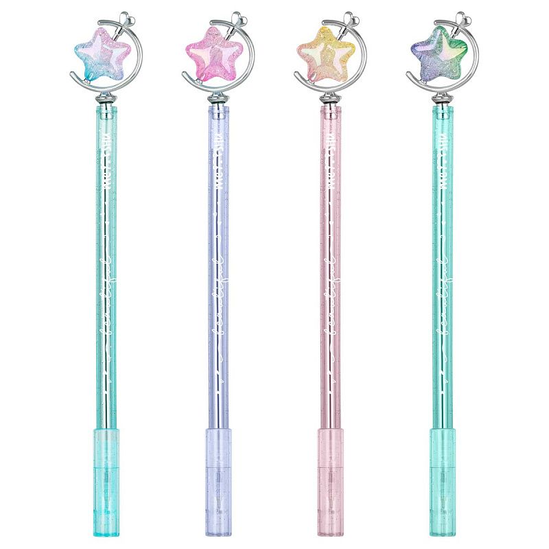 Ручка шариковая MESHU "Star" синяя, 0,5мм, корпус ассорти 