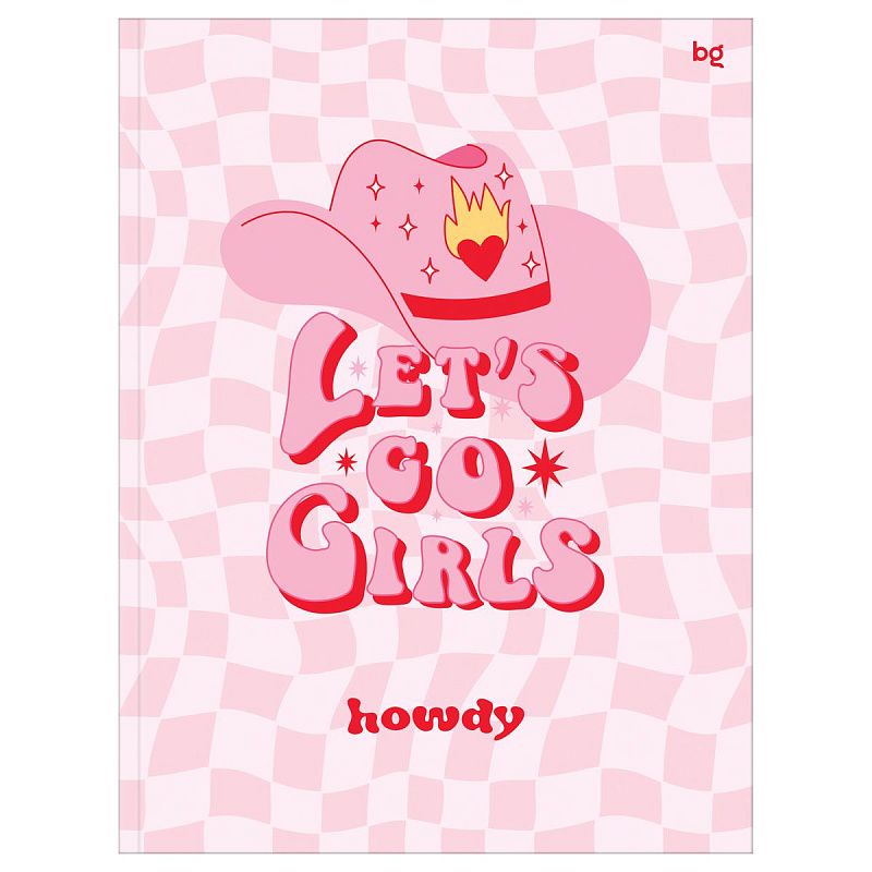 Бизнес-блокнот А5, 64л., ЛАЙТ BG "Розовый стиль", глянцевая ламинация, выб. лак