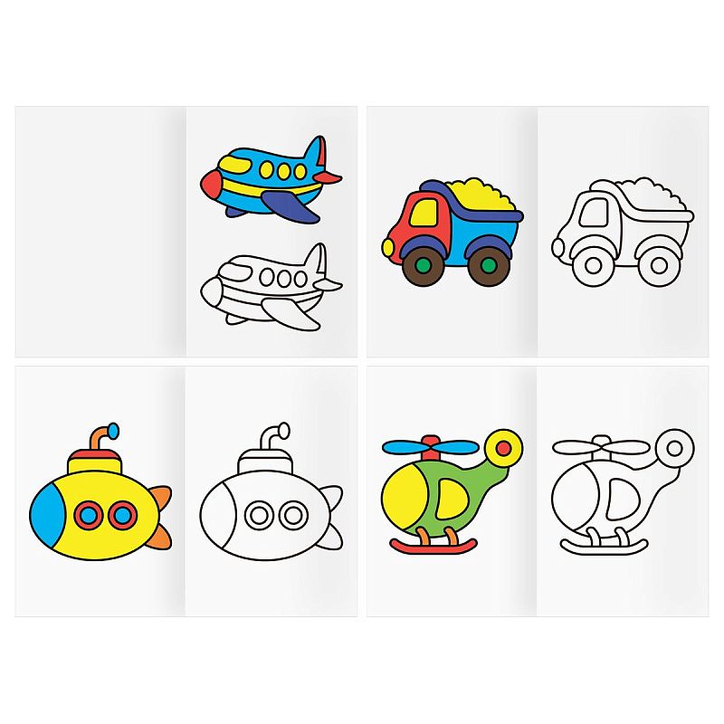 Раскраска А5, 16 стр.,  ТРИ СОВЫ "Посмотри и раскрась. Выпуск №1"