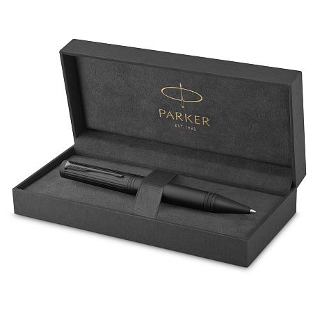 Ручка шариковая Parker "Ingenuity Black BT" 1мм, черная, подарочная упаковка 