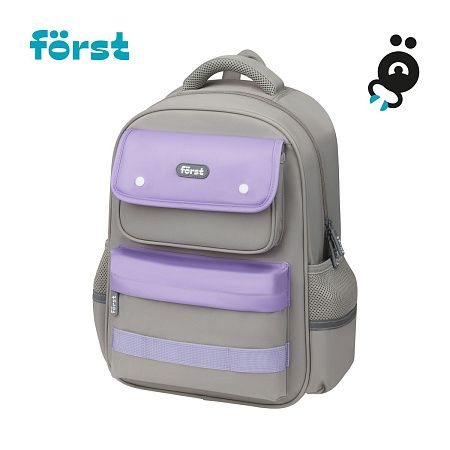 Рюкзак Först F-Color "Lavanda" 39,5*28,5*14см, 1 отделение, 4 кармана, уплотненная спинка 