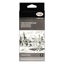 Набор карандашей ч/г Гамма 12шт., 10B-2H, картон. упаковка, европодвес