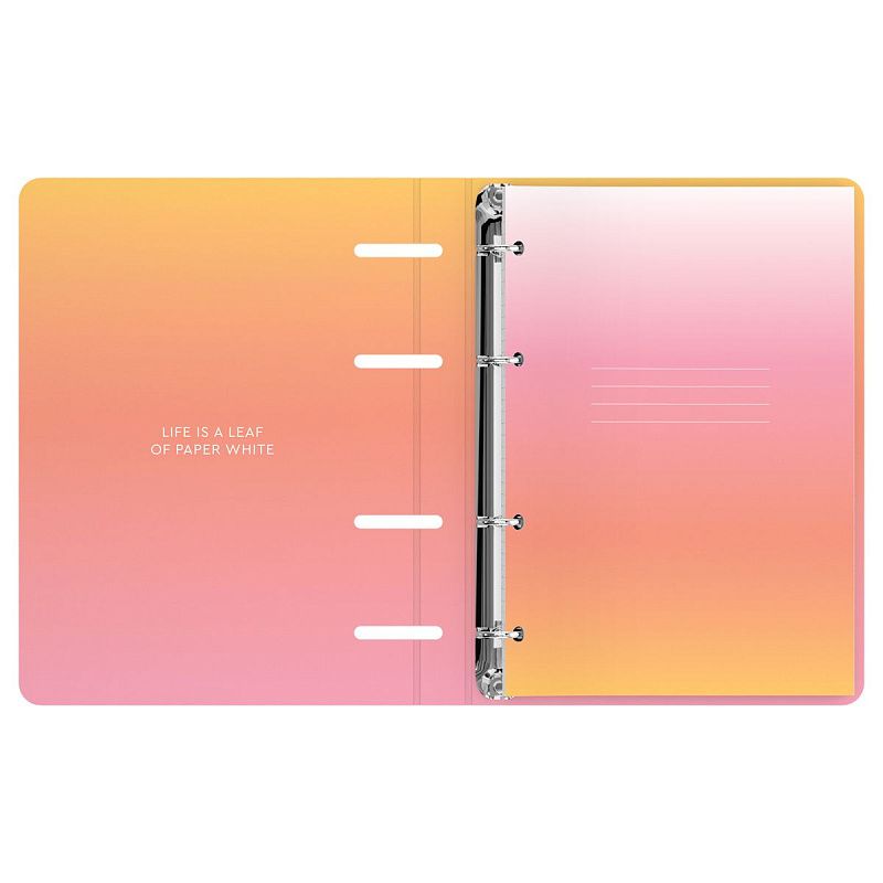 Тетрадь на кольцах А5, 120л., BG "Life is", картон, матовая ламинация