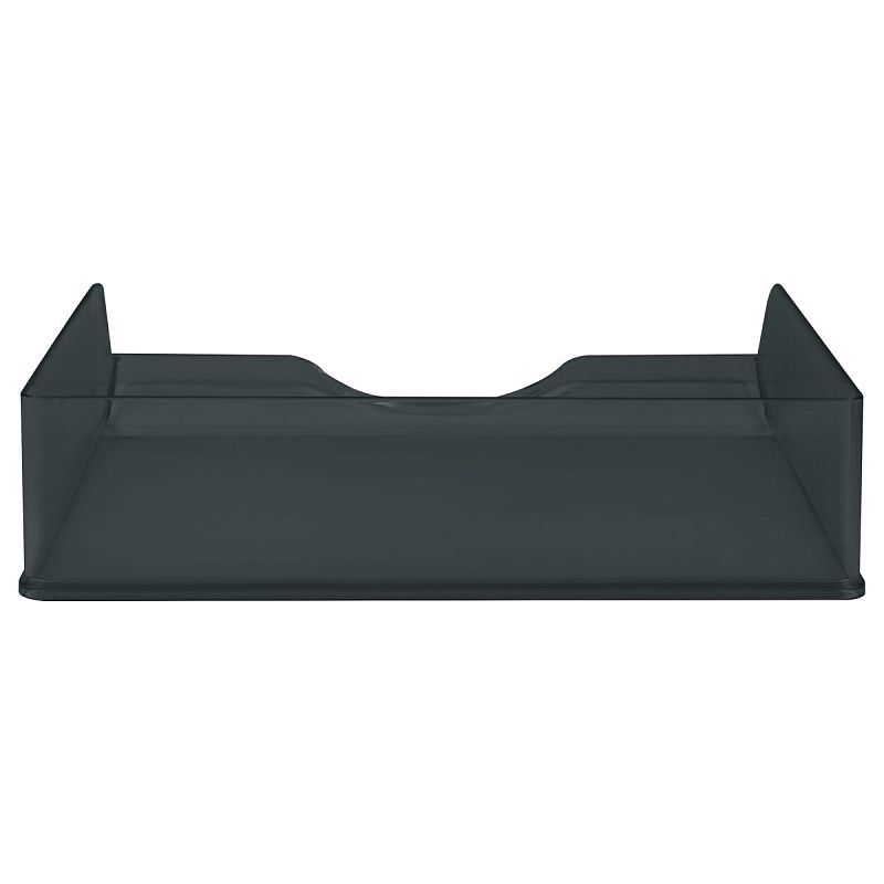 Лоток для бумаг горизонтальный СТАММ "Дельта", тонированный черный