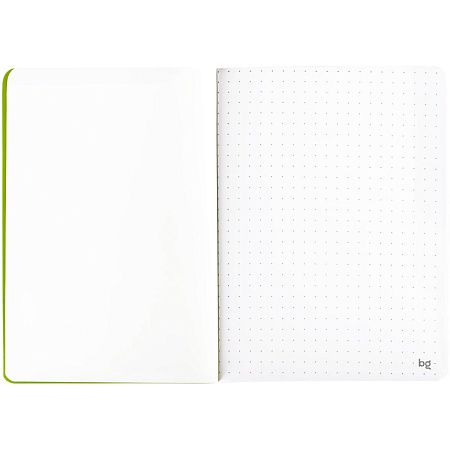 Записная книжка А6 50л. на сшивке BG "Neotone", желтый, фактурное тиснение, блок в точку 80г/м2