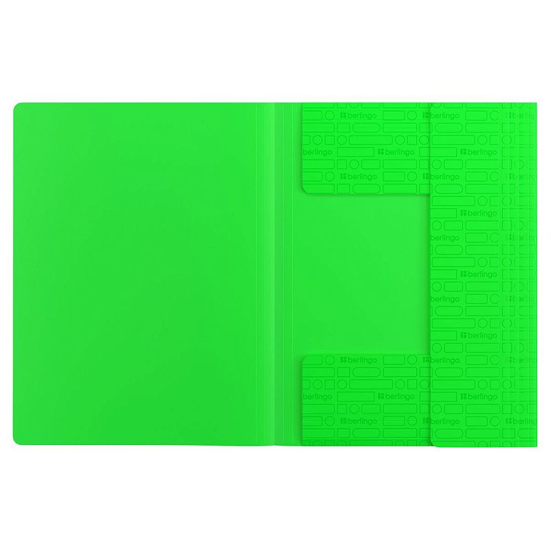 Папка на резинке Berlingo "Your Way" А4, 600мкм,  зеленый неон 