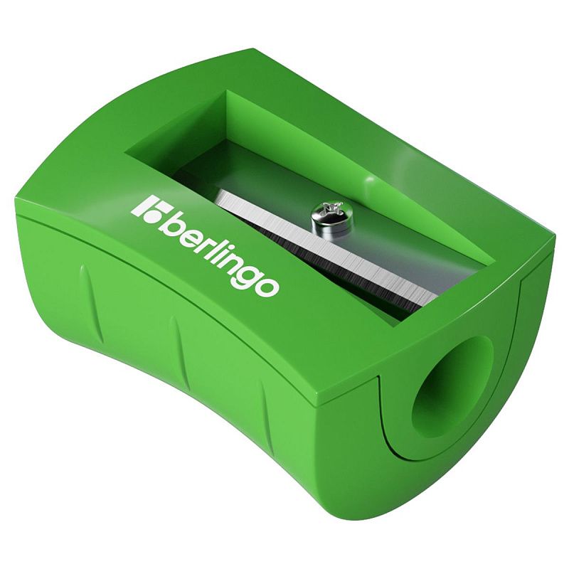 Точилка пластиковая Berlingo "City Style" 1 отверстие, ассорти 