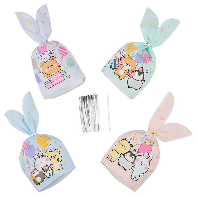 Набор подарочных пакетов 13.5*22 см, MESHU "Время веселиться", 36шт.