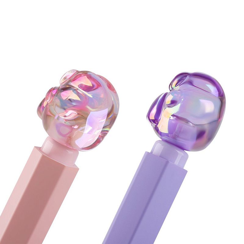 Ручка шариковая MESHU "Glossy Paw" синяя, 0,7мм, корпус ассорти 