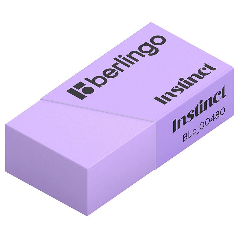 Ластик Berlingo "Instinct", цвета ассорти, 40*20*10мм 