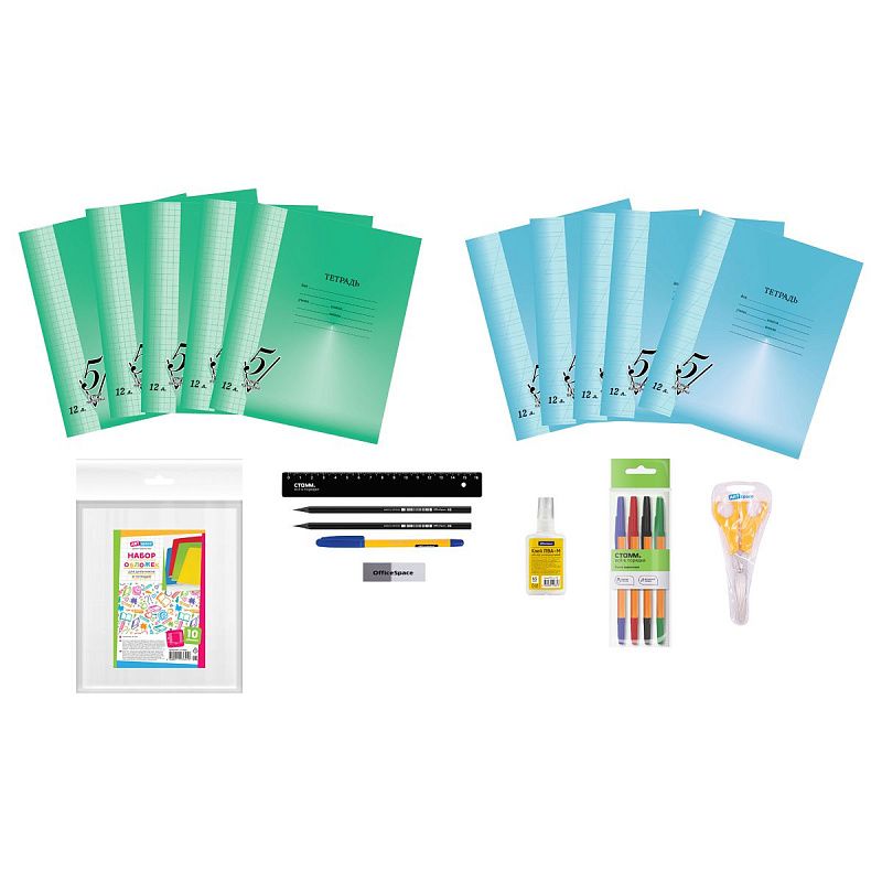 Набор первоклассника ArtSpace, универсальный, в подарочном коробе, 32 предмета 