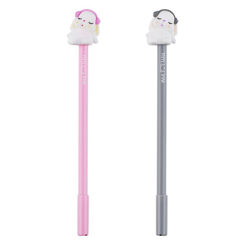 Ручка шариковая MESHU "Music Bunny" синяя, 0,7мм, корпус ассорти 