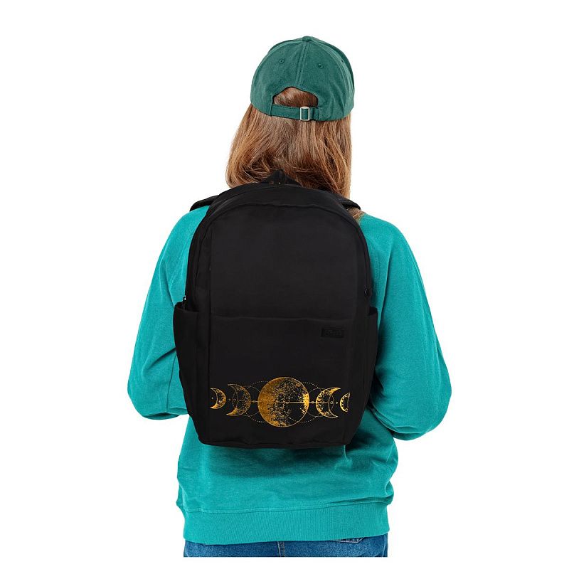 Рюкзак Först F-Spiritual "Moon phases" 40,5*29*15,5см, 2 отделения, 5 карманов, уплотненная спинка 