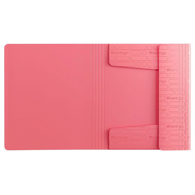 Папка для тетрадей на резинке Berlingo "Your Way" А5+, 600мкм, коралловая 