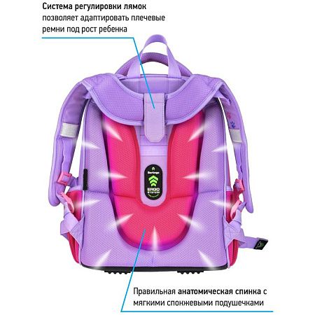 Ранец Berlingo Expert "Cute cat" 37*28*16см, 2 отделения, 2 кармана, анатомическая спинка 