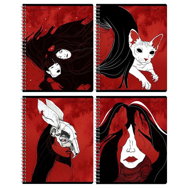 Тетрадь 48л., А5, клетка на гребне Greenwich Line "Woman secret", матовая ламинация, выборочный лак, 70г/м2