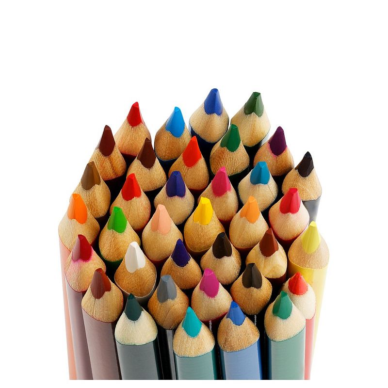 Карандаши цветные Гамма "Мультики", 36цв., трехгранные, заточен., картон. упак., европодвес