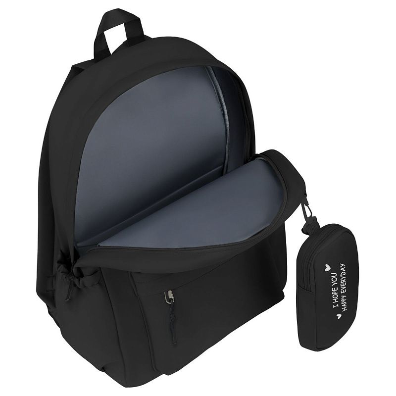 Рюкзак MESHU "Heart", 43*30*13см, 1 отделение, 3 кармана, уплотненная спинка,  в комплекте пенал 19,5*9,5*2см 