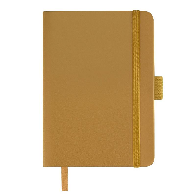 Скетчбук 100л., А6 Гамма "Студия", золото, твердая обложка, на резинке, белая, 110г/м2