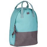 Рюкзак ArtSpace Casual "Soft mint"38*30*13см, 1 отделение, 2 кармана, иск. замша/канва