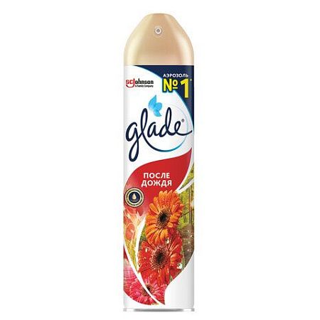Освежитель воздуха аэрозольный 300 мл, GLADE "После дождя" 