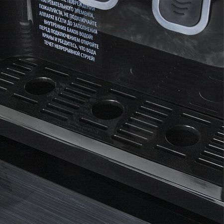 Кулер для воды SONNEN FSE-03Bi напольный, нагрев/охлаждение, НИЖНЯЯ ЗАГРУЗКА 3 крана, графит, 455744