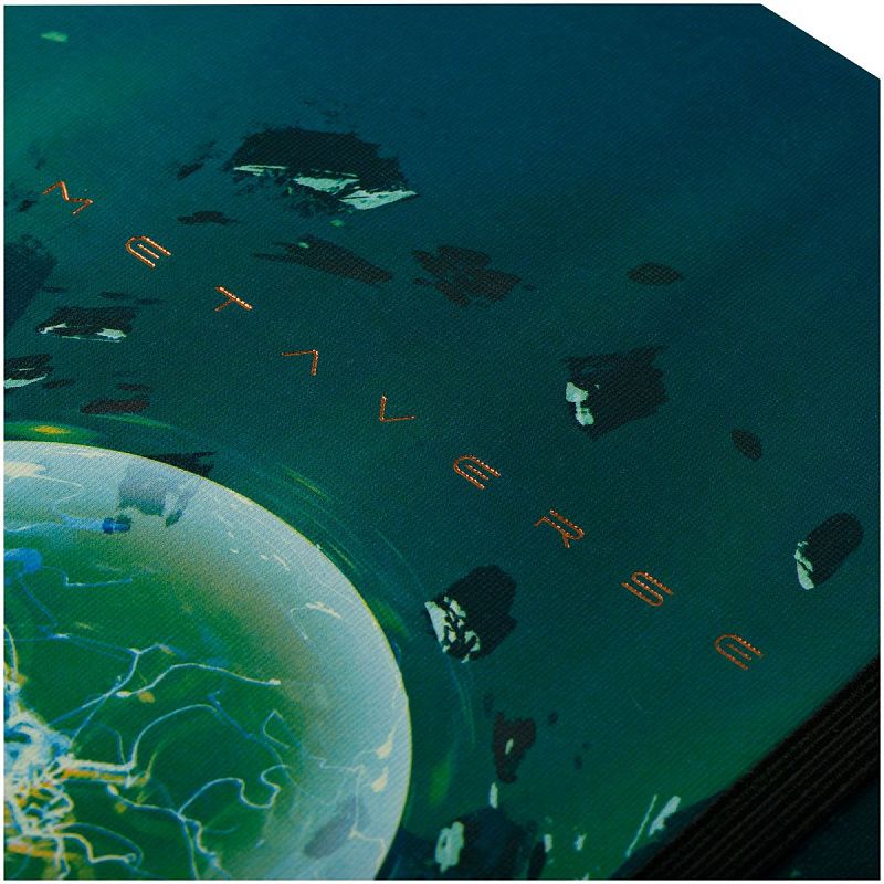 Записная книжка А5 80л. ЛАЙТ, кожзам, Greenwich Line "Future. Lightning ball", с резинкой, тиснение фольгой, блок в линию