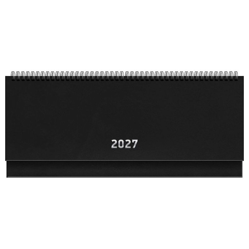 Планинг датированный 2027г., 64л., 285*100, бумвинил, BG, чёрный