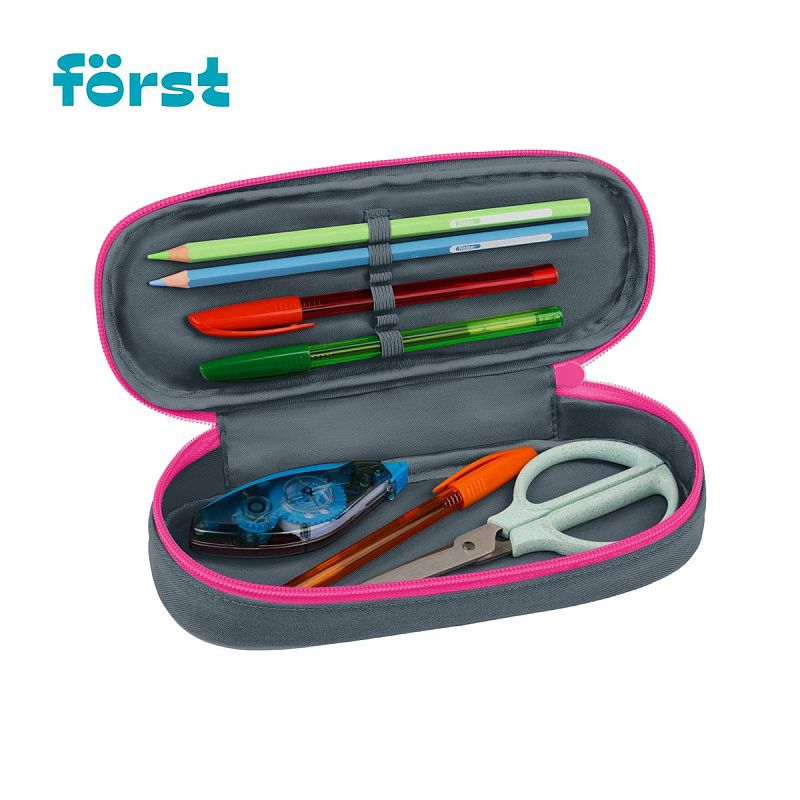 Пенал корпусный 1 отделение, 220*90*45 Först "Little leo", полиэстер 