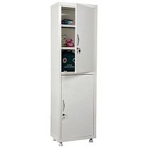 картинка Шкаф медицинский 1-створчатый HILFE "МД 1 1650/SS" 1755х500х320 мм, белый, S26199201009 магазин являющийся официальным дистрибьютором в России картинка Шкаф медицинский 1-створчатый HILFE "МД 1 1650/SS" 1755х500х320 мм, белый, S26199201009 от магазина