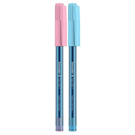 Ручка шариковая Schneider "Tops 505 F Bubble Gum" синяя, 0,8мм, прозрачный корпус 