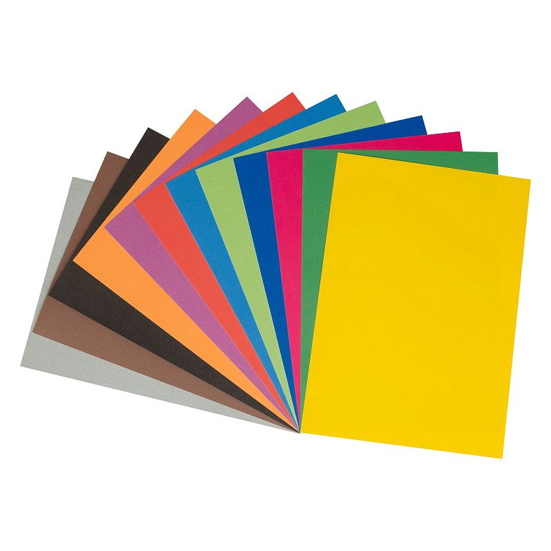 Картон цветной двустор., A4, Мульти-Пульти, 48л., 12цв., немелованный, в пакете, "Волшебник изумрудного города"