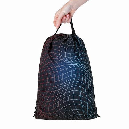 Мешок для обуви BRAUBERG большой удобный с ручкой, 51х41 см, "Neon web", 271596 