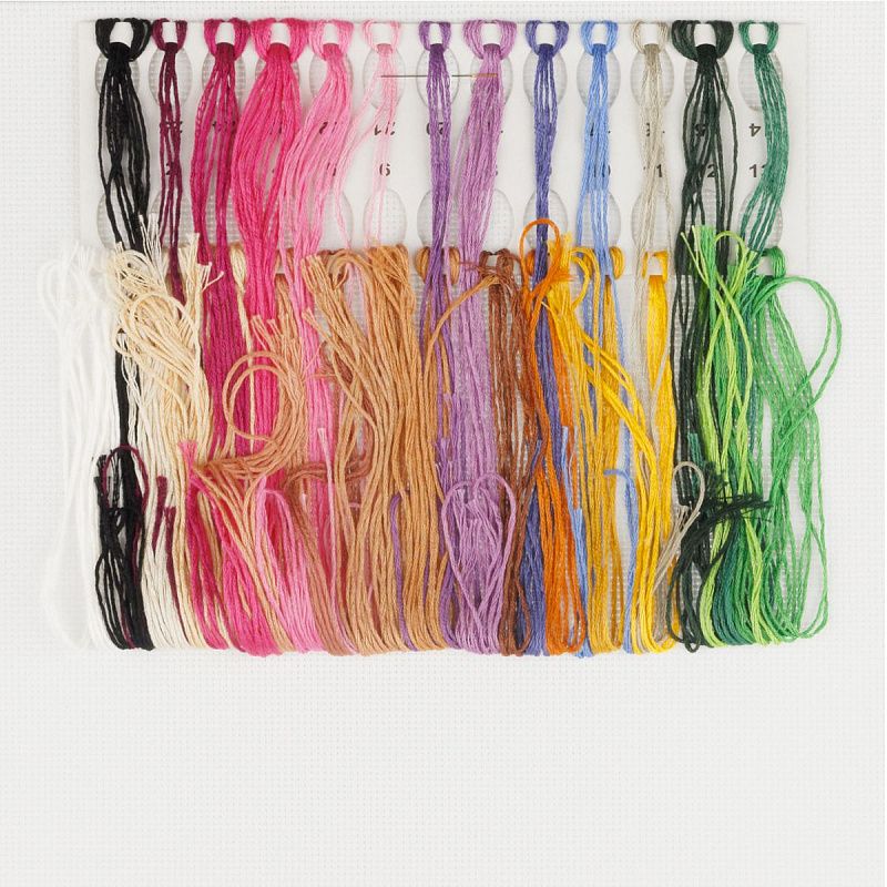 Набор для вышивания крестиком ТРИ СОВЫ "Улочка", 16*20см, пакет с европодвесом