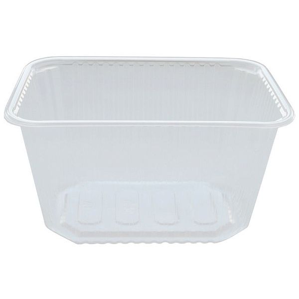 Контейнеры одноразовые OfficeClean 1500мл, набор 100шт., без крышек, 186*132*102мм, ПП, прозрачные