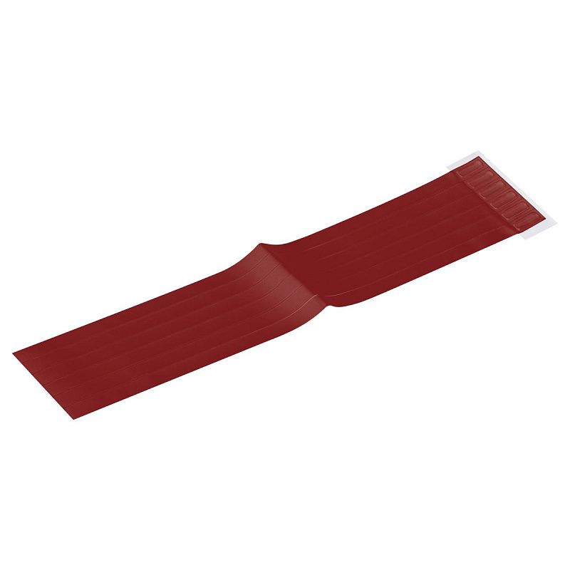 Закладки самоклеящиеся для книг формата А4 (ляссе с клеевым краем), ПВХ, 6 штук, ArtSpace, карминово-красный 