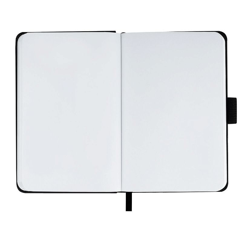 Скетчбук 100л., 90*140 Гамма "Студия", черный, твердая обложка, на резинке, белая, 110г/м2