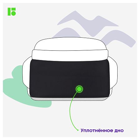 Рюкзак Berlingo U3 "Black-green" 41*29,5*13см, 2 отделения, 4 кармана, эргономичная спинка 