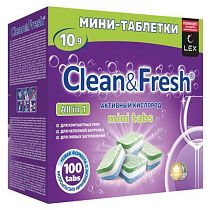 Таблетки для посудомоечных машин 100шт CLEAN&FRESH All IN 1 MINI TABS, ш/к 11434, Cd13100m Таблетки для посудомоечных машин 100шт CLEAN&FRESH All IN 1 MINI TABS, ш/к 11434, Cd13100m