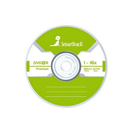 Диск DVD+R 4.7Gb Smart Track 16x Cake Box (50шт)