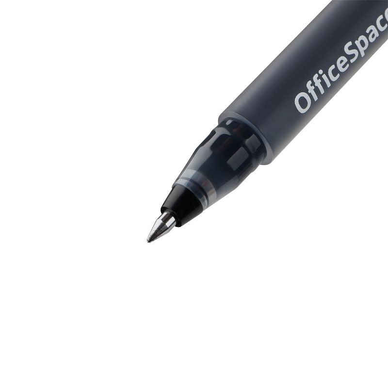Ручка гелевая OfficeSpace "Max 2000" черная, 0,5мм, бесстержневая, увеличенная длина письма 