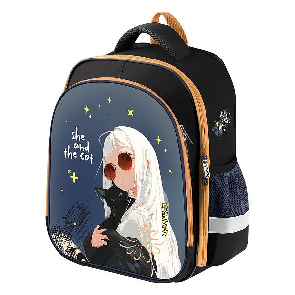 Ранец Först School Light "A City Girl" 35*29*12см, 2 отделения, 2 кармана, анатомическая спинка